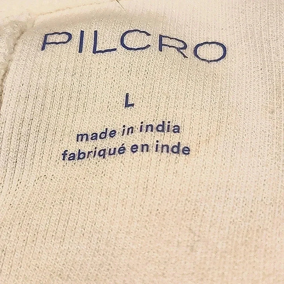 NWOT Pilcro white tank tee with side Ruching Size Large - Picture 5 of 5